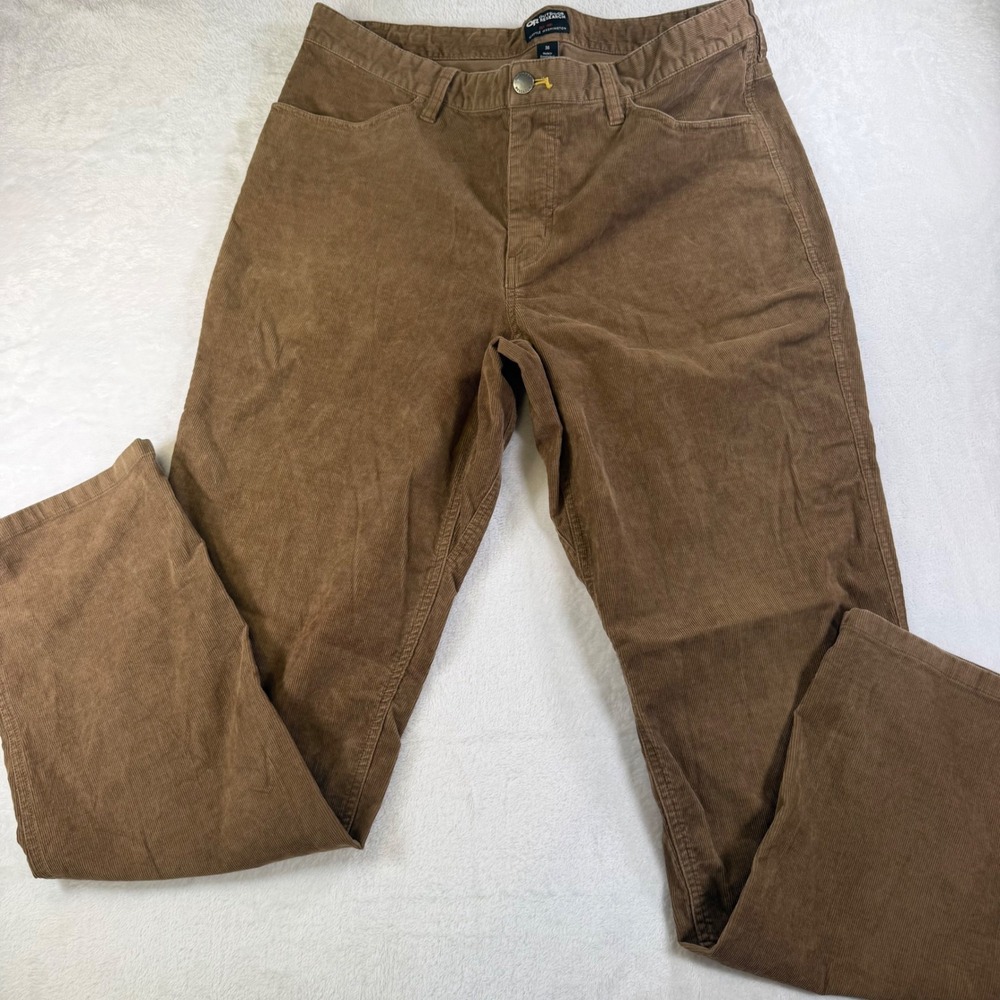 Outdoor Research Mens Method Cord Pants 36 Brown Stretch Corduroy 287648